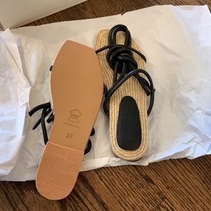 St. Agni tie-fastening sandals